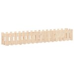vidaXL Lit surélevé de jardin design de clôture 200x30x30cm pin massif
