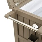 vidaXL Chariot de service 3 en 1 marron clair polypropylène