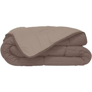 Couette légère Microfibre 240 x 260 cm Taupe & Lin