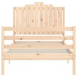 vidaXL Cadre de lit sans matelas 100x200 cm bois massif