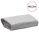 vidaXL Bâche gris Ø 2 2 m 650 g/m²