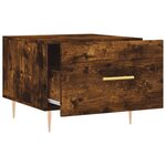 vidaXL Tables basses 2 Pièces chêne fumé 50x50x40 cm bois d'ingénierie