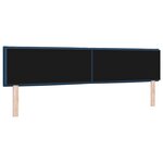 têtière vidaXL Design Lignes Bleu 200 cm Tissu