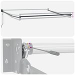Store rétractable automatique vidaXL Rouge 500x300 cm