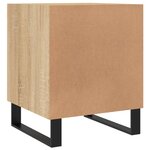 vidaXL Tables de chevet 2 Pièces chêne sonoma 40x40x50 cm bois ingénierie