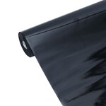 vidaXL Film de fenêtre statique dépoli noir 45x1000 cm PVC