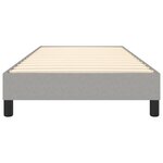 vidaXL Cadre de lit sans matelas gris clair 100x200 cm tissu