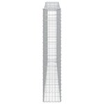 vidaXL Paniers à gabions arqués 2 Pièces 400x30x160/180 cm Fer galvanisé