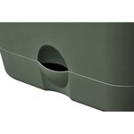 Pot De fleurs Carré - Plastique - Réservoir - Ø 20 - Leaf Green