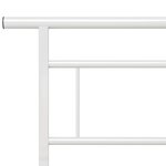 vidaXL Cadre de lit sans matelas blanc métal 140x200 cm