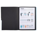 Trieur Agrafé Avec Élastiques Intérieur Noir 7 Compartiments - A4 - Vert - X 10 - Exacompta