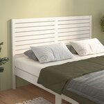 vidaXL Tête de lit Blanc 146x4x100 cm Bois massif de pin