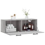 vidaXL Armoire murale sonoma gris 100x36 5x35 cm bois d'ingénierie