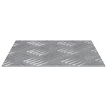 vidaXL Plaques en aluminium 2 Pièces Antidérapant 20x20 cm