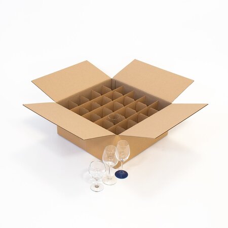 Carton vaisselle pour 25 verres