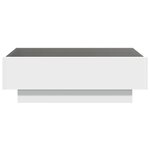 vidaXL Table basse avec LED blanc 90x50x30 cm bois d'ingénierie