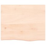 vidaXL Étagère de vasque murale acier et bois de chêne massif