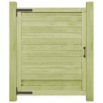 vidaXL Portail de jardin Bois de pin imprégné 125x100 cm