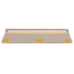 vidaXL Tapis d'escalier autocollants aspect sisal 15 Pièces rose