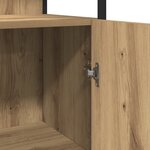 vidaXL Ensemble de meubles de salle de bain 4 pièces en chêne artisan en bois d'ingénierie