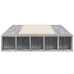 vidaXL Cadre de lit sonoma gris 90x190 cm bois d'ingénierie