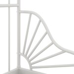 vidaXL Cadre de lit extensible sans matelas blanc métal 80x130/200 cm