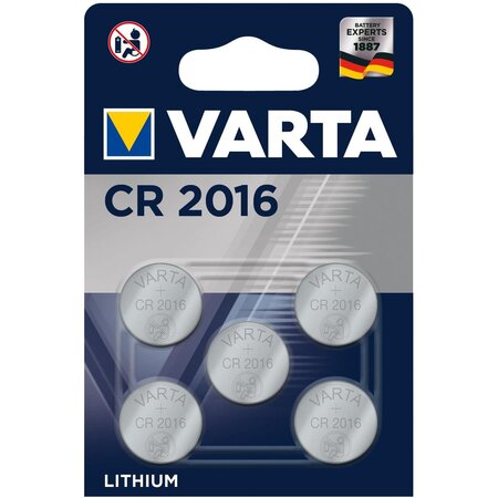 CR2016 (6016) piles bouton lithium, 3 V VARTA