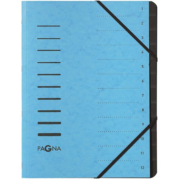 Trieur 'Sorting File', 12 compartiments, bleu clair PAGNA