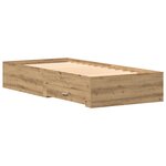 Lit vidaXL Artisan Chêne 90x190 cm Bois d'ingénierie