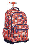 Sac à dos à roulettes 6 fermetures éclair (25 l) série spéciale Ninjutsu Rouge