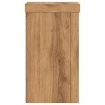 vidaXL Supports pour plantes 2 Pièces chêne artisanal bois d'ingénierie