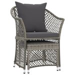 Salon de jardin meuble d'extérieur ensemble de mobilier 2 pièces avec coussins gris résine tressée 02_0015891