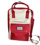 Sac à dos cartable rouge blanc unisexe avec anse et bretelle idéal collège  lycée   scolaire ou ordinateur portable