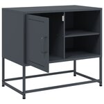 vidaXL Meuble TV rose 100 5x39x60 5 cm acier