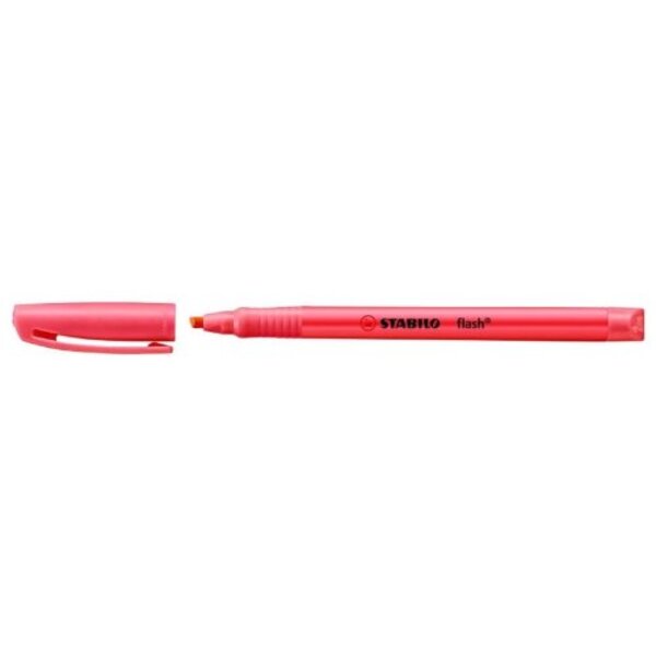 Surligneur flash edition Pointe biseautée 1 - 3,5 mm Rouge STABILO