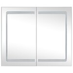vidaXL Armoire de salle de bain à miroir LED 80x12 2x68 cm