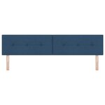 Tête de lit capitonnée bleue 200 cm en tissu