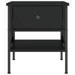 vidaXL Tables de chevet 2 Pièces noir 40x42x45 cm bois d’ingénierie