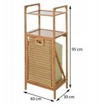 Bathroom Solutions Support de rangement et 2 étagères panier à linge