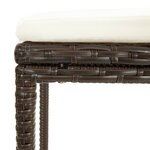vidaXL Ensemble de bar de jardin 3 Pièces marron bois massif acacia rotin