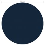 vidaXL Film solaire de piscine flottant PE 527 cm Noir et bleu
