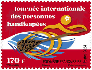 Timbre Polynésie Française - Journée internationale des personnes handicapées