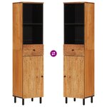 vidaXL Armoire de salle de bain 38x33x160 cm bois massif d'acacia