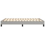 vidaXL Cadre de lit sans matelas gris clair 140x200 cm tissu
