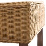 vidaXL Chaises à manger lot de 4 marron rotin naturel