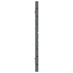 vidaXL Tête de lit murale Gris 166x3x63 cm Bois massif de pin
