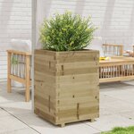 vidaXL Jardinière 50x50x72 5 cm bois de pin imprégné