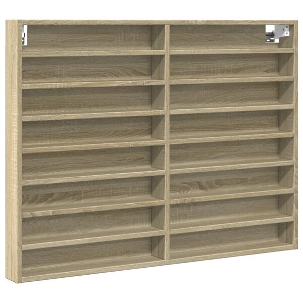 vidaXL Armoire à vitrine chêne sonoma 100x8 5x75 cm bois d'ingénierie