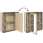 vidaXL Ensemble de meubles de salle de bain 2 pièces chêne Sonoma en bois d'ingénierie