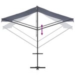vidaXL Auvent autoportant bleu et blanc 400x300 cm tissu et acier